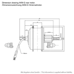 EBS V2 AKM-G Hinterradmotor 36V 250W 32 Speichenlöcher | Hochleistungs-Motor für E-Bikes 9 EBS V2 AKM-G Hinterradmotor 36V 250W 32 Speichenlöcher | Hochleistungs-Motor für E-Bikes -EBike-Solutions Geschäft Dimensionszeichnung AKM G Hinterradmotor F02 1280x1280 1