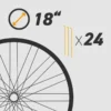 Felge 18 Zoll für 24 Speichen | Hochwertige Fahrradfelge | Fahrradteile & Zubehör 1 Felge 18 Zoll für 24 Speichen | Hochwertige Fahrradfelge | Fahrradteile & Zubehör -EBike-Solutions Geschäft Felgen 18er 24x 1280x1280