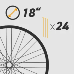 Felge 18 Zoll für 24 Speichen | Hochwertige Fahrradfelge | Fahrradteile & Zubehör