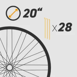 Felge 20 Zoll für 28 Speichen | Hochwertige Fahrradfelge | Fahrradteile & Zubehör