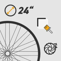 Extra Stabile Felge 24 Zoll Für 36 Speichen | Hochwertige Fahrradfelge für MTB & Rennräder -EBike-Solutions Geschäft Felgen 24er silber SB 1280x1280