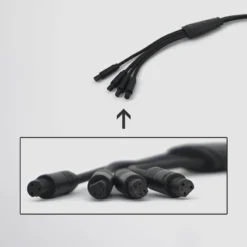 Kabelverteiler 4-fach inkl. 2 Schutzkappen - Praktischer Kabelorganizer für Stecker und Verkabelung -EBike-Solutions Geschäft aedb02 F02 1280x1280 1