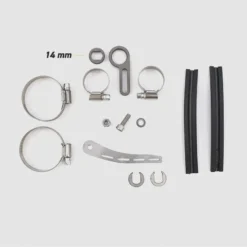 Drehmomentstütze für Vorderradmotoren | Titan-Edelstahl-Kombi für 14 mm Achsen | Montagezubehör